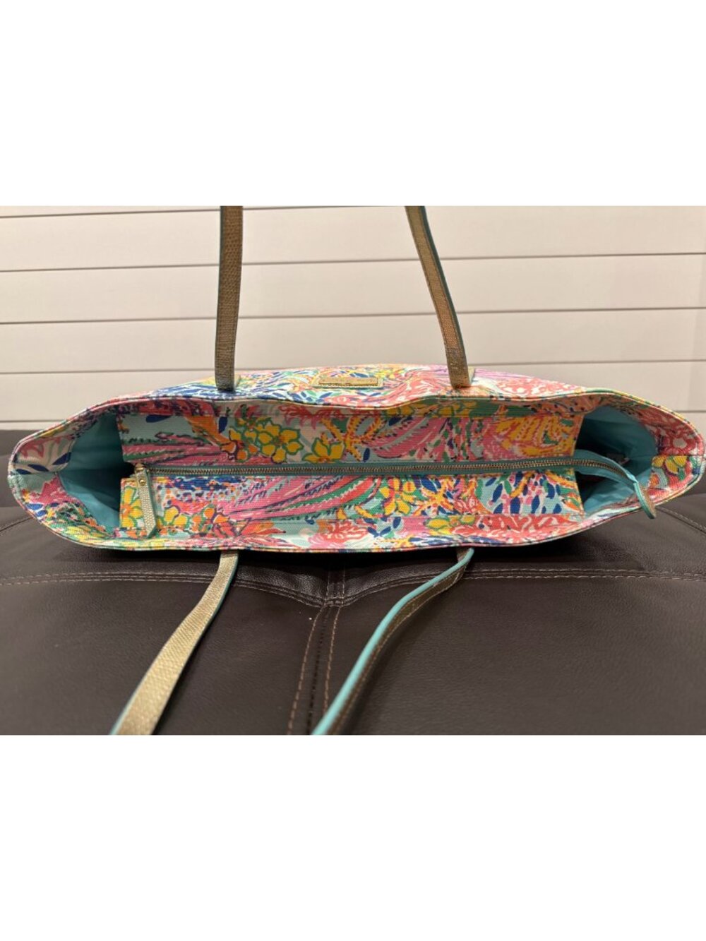 Lilly Pulitzer Fishing for Compliments Resort Tote Bag - Picture 5 of 16